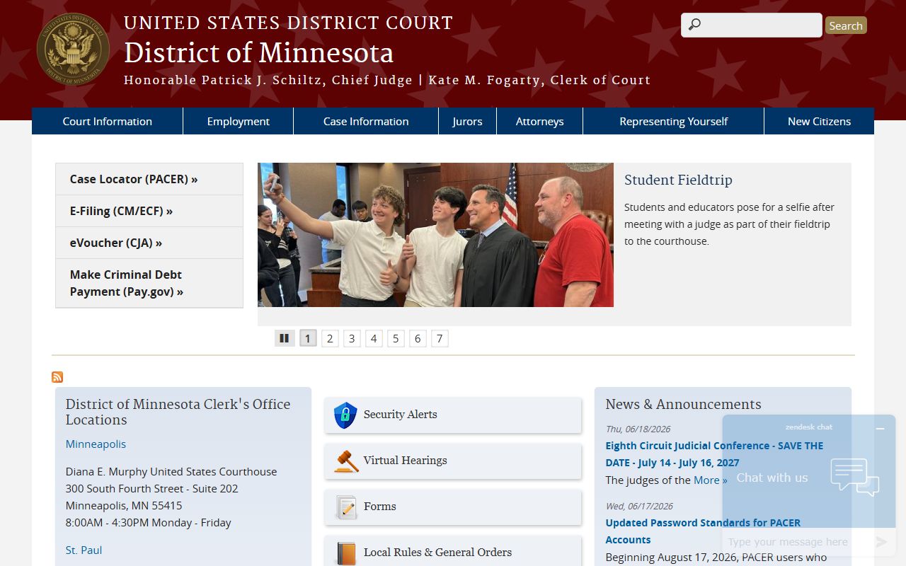 Dakota County court records separate from U.S. District Court clerk records