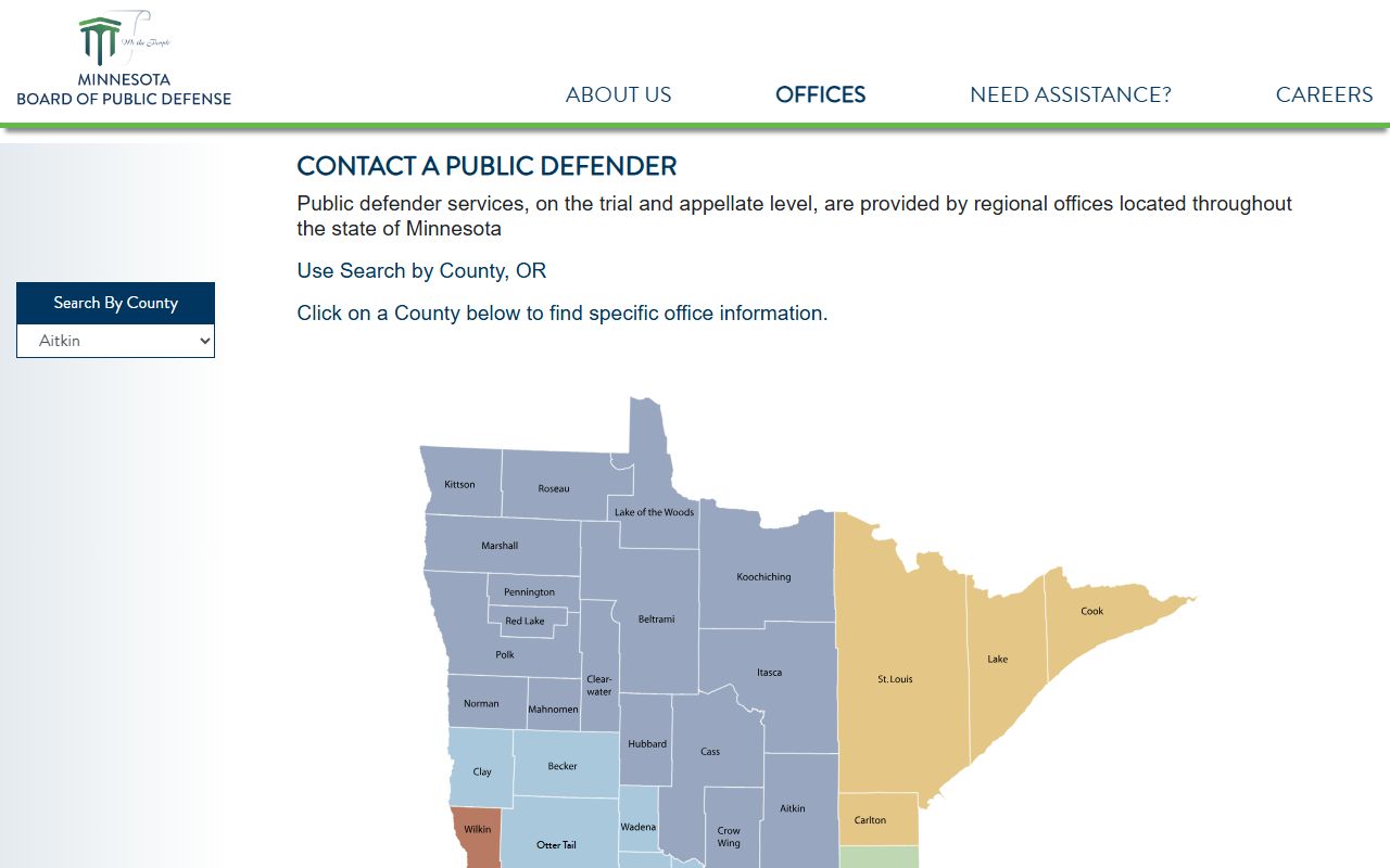 Dakota County criminal court records Board of Public Defense directory